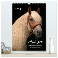 StudioArt Pferderassen im Porträt (hochwertiger Premium Wandkalender 2024 DIN A2 hoch), Kunstdruck in Hochglanz