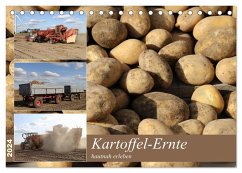 Kartoffel-Ernte - hautnah erleben (Tischkalender 2024 DIN A5 quer), CALVENDO Monatskalender - Schnellewelten