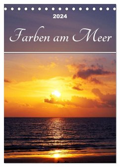 Farben am Meer (Tischkalender 2024 DIN A5 hoch), CALVENDO Monatskalender - Schumann, Bianca