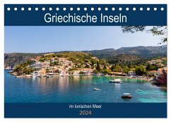 Griechische Inseln im Ionischen Meer (Tischkalender 2024 DIN A5 quer), CALVENDO Monatskalender - Webeler, Janita