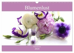 Blumenlust (Wandkalender 2024 DIN A3 quer), CALVENDO Monatskalender