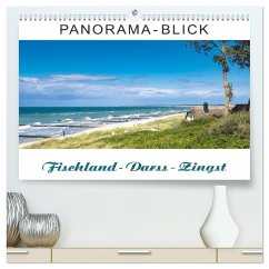 Panorama-Blick Fischland-Darss-Zingst (hochwertiger Premium Wandkalender 2024 DIN A2 quer), Kunstdruck in Hochglanz