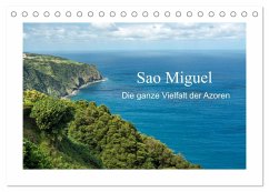Sao Miguel - Die ganze Vielfalt der Azoren (Tischkalender 2024 DIN A5 quer), CALVENDO Monatskalender