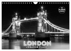 LONDON Urbaner Flair (Wandkalender 2024 DIN A4 quer), CALVENDO Monatskalender