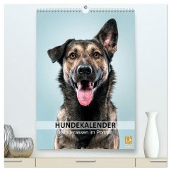 Hundekalender - Hunderassen im Portrait (hochwertiger Premium Wandkalender 2024 DIN A2 hoch), Kunstdruck in Hochglanz