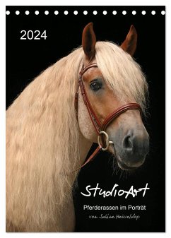 StudioArt Pferderassen im Porträt (Tischkalender 2024 DIN A5 hoch), CALVENDO Monatskalender - Heüveldop, Sabine