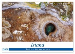 Island Topviews - Ansichten von oben (Wandkalender 2024 DIN A4 quer), CALVENDO Monatskalender