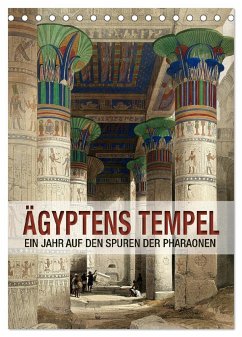 Ägyptens Tempel (Tischkalender 2024 DIN A5 hoch), CALVENDO Monatskalender - Reek, Babette
