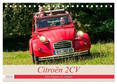 Citroën 2 CV - Zum Kippen zu schade (Tischkalender 2024 DIN A5 quer), CALVENDO Monatskalender - Bölts, Meike