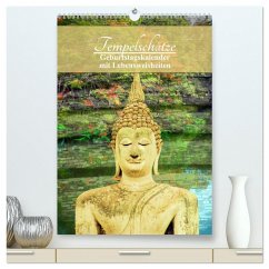 Tempelschätze (hochwertiger Premium Wandkalender 2024 DIN A2 hoch), Kunstdruck in Hochglanz - Seibl, Sylvia