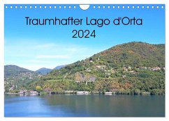 Traumhafter Lago d'Orta (Wandkalender 2024 DIN A4 quer), CALVENDO Monatskalender