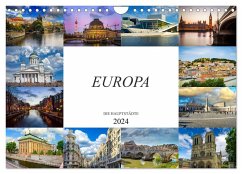 Europa Die Hauptstädte (Wandkalender 2024 DIN A4 quer), CALVENDO Monatskalender