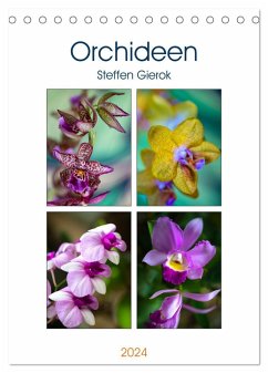Orchideen (Tischkalender 2024 DIN A5 hoch), CALVENDO Monatskalender