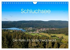 Schluchsee Naturpark Südschwarzwald (Wandkalender 2024 DIN A4 quer), CALVENDO Monatskalender