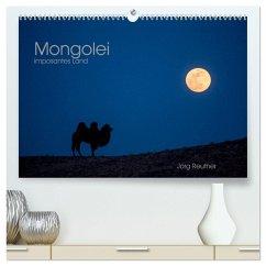 Mongolei - imposantes Land (hochwertiger Premium Wandkalender 2024 DIN A2 quer), Kunstdruck in Hochglanz