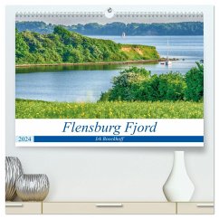 Flensburg Fjord (hochwertiger Premium Wandkalender 2024 DIN A2 quer), Kunstdruck in Hochglanz