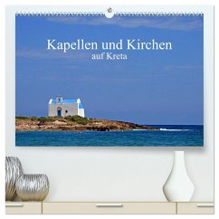 Kapellen und Kirchen auf Kreta (hochwertiger Premium Wandkalender 2024 DIN A2 quer), Kunstdruck in Hochglanz - Sarnade