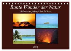 Bunte Wunder der Natur (Tischkalender 2024 DIN A5 quer), CALVENDO Monatskalender - Steil, Lisa
