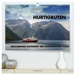 Hurtigruten - Bezaubernde Schönheit der norwegischen Küste (hochwertiger Premium Wandkalender 2024 DIN A2 quer), Kunstdruck in Hochglanz - Pfeiffer, Ralf