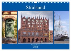 Stralsund - Perle der Ostsee (Wandkalender 2024 DIN A3 quer), CALVENDO Monatskalender