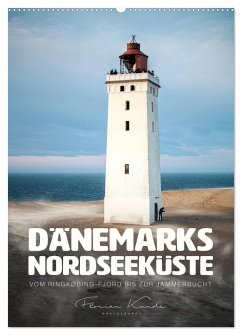 Dänemarks Nordseeküste - Vom Ringkøbing-Fjord bis zur Jammerbucht (Wandkalender 2024 DIN A2 hoch), CALVENDO Monatskalender - Kunde, Florian