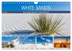 WHITE SANDS Die weiße Wüste in New Mexico (Wandkalender 2024 DIN A4 quer), CALVENDO Monatskalender