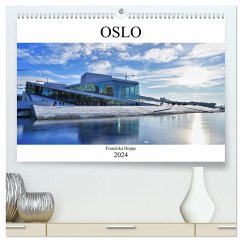 Oslo - Norwegen (hochwertiger Premium Wandkalender 2024 DIN A2 quer), Kunstdruck in Hochglanz