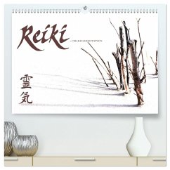 REIKI - Chakrameditation (hochwertiger Premium Wandkalender 2024 DIN A2 quer), Kunstdruck in Hochglanz