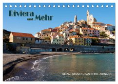 Riviera und Mehr - Nizza, Cannes, San Remo, Monaco (Tischkalender 2024 DIN A5 quer), CALVENDO Monatskalender - Koch, Hermann