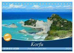 Korfu, Perle im Ionischen Meer (Tischkalender 2024 DIN A5 quer), CALVENDO Monatskalender