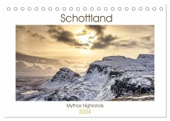 Schottland - Mythos Highlands (Tischkalender 2024 DIN A5 quer), CALVENDO Monatskalender