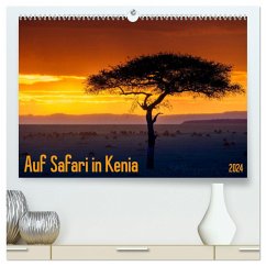 Auf Safari in Kenia 2024 (hochwertiger Premium Wandkalender 2024 DIN A2 quer), Kunstdruck in Hochglanz