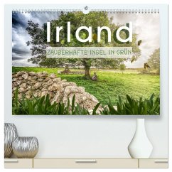 Irland - Zauberhafte Insel in grün (hochwertiger Premium Wandkalender 2024 DIN A2 quer), Kunstdruck in Hochglanz - Schöb, Monika