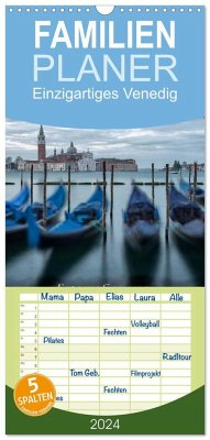 Familienplaner 2024 - Einzigartiges Venedig mit 5 Spalten (Wandkalender, 21 x 45 cm) CALVENDO