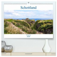 Schottland - Wie gemalt (hochwertiger Premium Wandkalender 2024 DIN A2 quer), Kunstdruck in Hochglanz