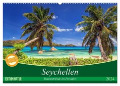 Seychellen ¿ Traumstrände im Paradies (Wandkalender 2024 DIN A2 quer), CALVENDO Monatskalender