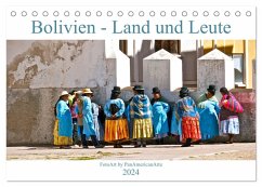 Bolivien - Land und Leute (Tischkalender 2024 DIN A5 quer), CALVENDO Monatskalender