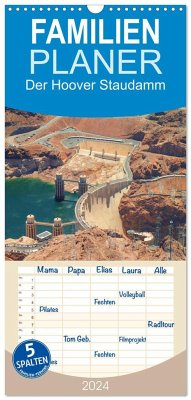 Familienplaner 2024 - Der Hoover Staudamm mit 5 Spalten (Wandkalender, 21 x 45 cm) CALVENDO - Krahn, Volker