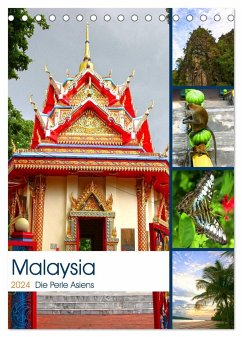 Malaysia - Die Perle Asiens (Tischkalender 2024 DIN A5 hoch), CALVENDO Monatskalender