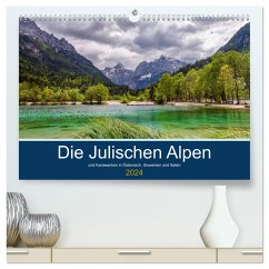 Die Julischen Alpen (hochwertiger Premium Wandkalender 2024 DIN A2 quer), Kunstdruck in Hochglanz