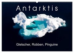 Antarktis Gletscher, Robben, Pinguine (Wandkalender 2024 DIN A2 quer), CALVENDO Monatskalender
