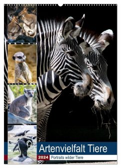 Artenvielfalt Tiere (Wandkalender 2024 DIN A2 hoch), CALVENDO Monatskalender