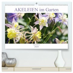 Akeleien im Garten (hochwertiger Premium Wandkalender 2024 DIN A2 quer), Kunstdruck in Hochglanz - Kruse, Gisela