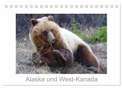 Alaska und West-Kanada (Tischkalender 2024 DIN A5 quer), CALVENDO Monatskalender