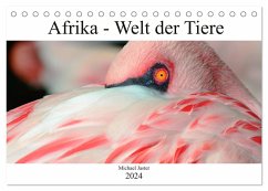 Afrika - Welt der Tiere (Tischkalender 2024 DIN A5 quer), CALVENDO Monatskalender - Jaster, Michael