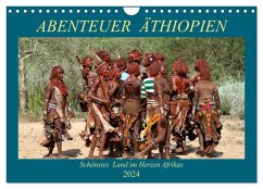 Abenteuer Äthiopien (Wandkalender 2024 DIN A4 quer), CALVENDO Monatskalender - Brack, Roland
