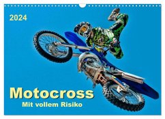 Motocross - mit vollem Risiko (Wandkalender 2024 DIN A3 quer), CALVENDO Monatskalender