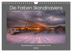 Die Farben Skandinaviens (Wandkalender 2024 DIN A4 quer), CALVENDO Monatskalender