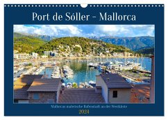 Port de Sóller - Mallorca (Wandkalender 2024 DIN A3 quer), CALVENDO Monatskalender