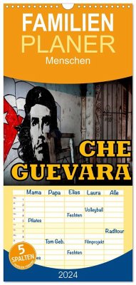 Familienplaner 2024 - CHE GUEVARA mit 5 Spalten (Wandkalender, 21 x 45 cm) CALVENDO